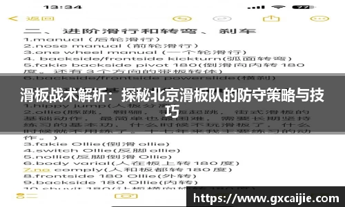 滑板战术解析：探秘北京滑板队的防守策略与技巧